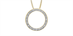 Load image into Gallery viewer, 10K Yellow Gold Diamonds Circle of Life Polished Pendant Necklace
P