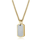 Load image into Gallery viewer, Multi-Finish Two-Tone Stainless Steel Dog Tag Necklace