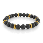Load image into Gallery viewer, Black Onyx Stainless Steel
Length: 8.25"