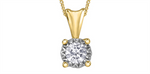 Load image into Gallery viewer, 10K Yellow & White Gold Diamond Pendant Necklace