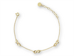 Load image into Gallery viewer, Sterling Silver Yellow Infinity Rolo Bracelet
Top Width: 1.4mm
Leng