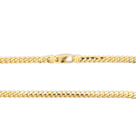 Load image into Gallery viewer, 10K Yellow Gold Solid Curb Chain 
Length: 22"
Width: 61mm
Finish: P