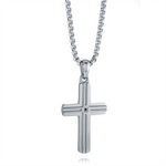 Load image into Gallery viewer, Steel Stainless Steel Cross Religious Pendant Necklace
PENDANT
