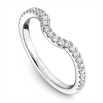 Load image into Gallery viewer, Lady's White Gold Curved Prong Set Diamonds Band
Diamond Shape: Round