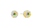 Load image into Gallery viewer, Kid's 14K Yellow Gold Flower Stud Earrings
Collection: Cluster