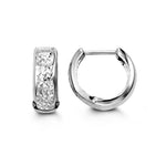Load image into Gallery viewer, Kid's 10K White Gold Diamond Cut Huggie Earrings
Collection: Huggies