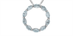 Load image into Gallery viewer, White Sterling Silver Circle of Life Polished Pendant Necklace
PEND