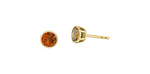 Load image into Gallery viewer, 10K Yellow Gold Round Citrines Stud Earrings
Primary Stone: Round Cit