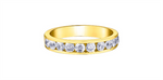 Load image into Gallery viewer, Lady's 14K Yellow Gold Channel Set Diamonds Band
Diamond Shape: Round