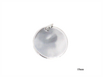 Load image into Gallery viewer, Sterling Silver Round Pendant
Length: 16mm