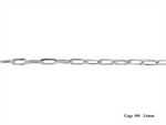 Load image into Gallery viewer, Sterling Silver Paperclip Chain
Width: 3.8mm
Length: 18"