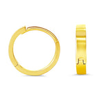 Load image into Gallery viewer, 10K Yellow Gold Round Polished Huggie Earrings
Collection: Huggies