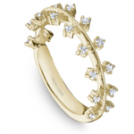 Load image into Gallery viewer, Lady's Yellow Gold Vintage Diamonds Band
Diamond Shape: Round