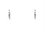 Load image into Gallery viewer, 10K White Gold Round Polished Medium Hoop Earrings
Dimensions: 19m