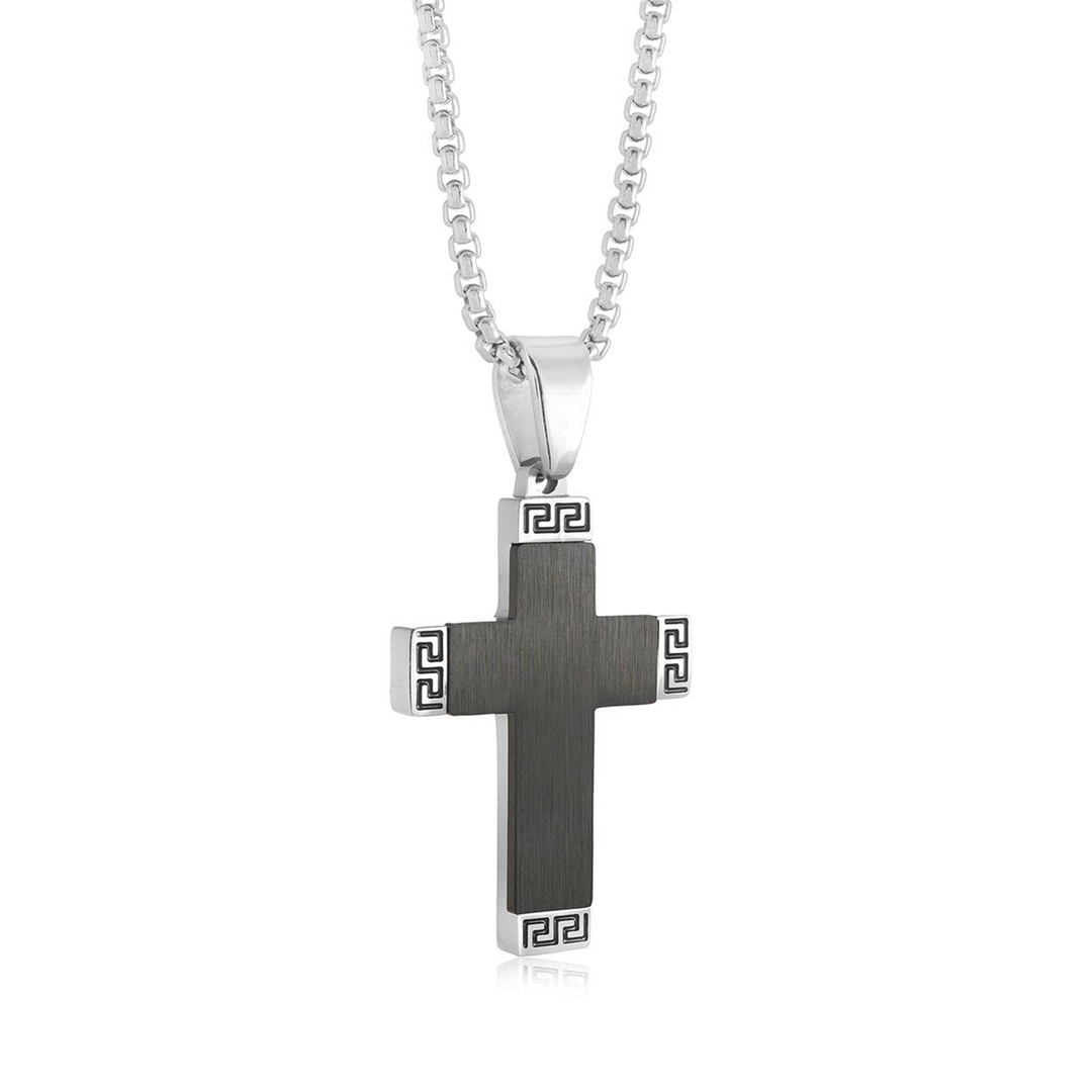 White Stainless Steel Cross Pendant Necklace
 
PENDANT
Dimensions