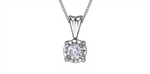 Load image into Gallery viewer, 10K White Gold Diamond Pendant Necklace