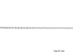 Load image into Gallery viewer, Rhodium-Plated Sterling Silver White Rolo Chain
Width: 1mm
Length: