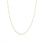 Load image into Gallery viewer, 10K Yellow Gold Satelite Necklace 14"+2"