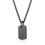 Load image into Gallery viewer, Multi-Finish Gun-Metal Grey Stainless Steel Dog Tag Necklace