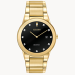 Load image into Gallery viewer, CITIZEN Men's Stainless Steel Eco-Drive Dress Watch with Black Dial