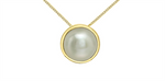 Load image into Gallery viewer, 10K Yellow Gold Round Polished Pearl Pendant Necklace
PENDANT
Prim
