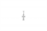 Load image into Gallery viewer, 10K Yellow Gold Cross Diamond Religious Pendant