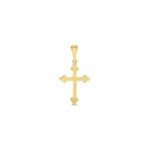 Load image into Gallery viewer, 10K Yellow Gold Orthodox Cross Diamond Religious Pendant