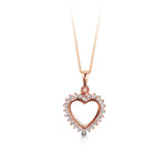 Load image into Gallery viewer, 10K Rose Gold Heart Pendant Necklace
