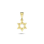 Load image into Gallery viewer, 10K Yellow Gold Polished Star of David Pendant
Length: 12.6mm
Wi