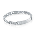 Load image into Gallery viewer, Stainless Steel ID Curb Bracelet
Length: 8" + 0.5"
Width: 7.7mm
Fi