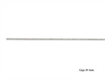 Load image into Gallery viewer, Sterling Silver Curb Chain
Width: 0.9mm
Length: 18"