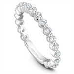 Load image into Gallery viewer, Lady's White Gold Prong Set Diamonds Band
Diamond Shape: Round