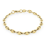 Load image into Gallery viewer, Gold Stainless Steel Gucci Bracelet
Length: 7.25"
Width: 5.4mm
Fin