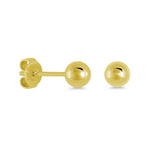 Load image into Gallery viewer, Gold Stainless Steel Ball Polished Stud Earrings
Dimensions: 5mm mm