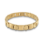 Load image into Gallery viewer, Gold Stainless Steel Fancy Link Bracelet
Length: 8" + 0.5"
