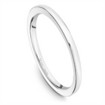 Load image into Gallery viewer, Lady's White Gold Domed Band