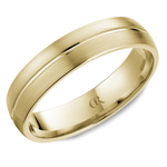 Load image into Gallery viewer, Men's Yellow Gold Domed Band with Satin Finish
Top Width: 5 mm
Ring