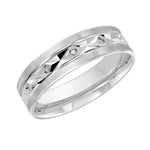 Load image into Gallery viewer, Men's 10K White Gold Flat Band with Satin Finish