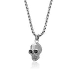 Load image into Gallery viewer, Matte' Stainless Steel Skull Necklace
