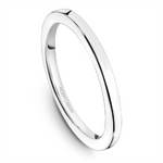 Load image into Gallery viewer, Lady's White Gold Domed Band