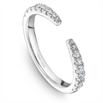 Load image into Gallery viewer, Lady's White Gold Open Ended Diamonds Band
Diamond Shape: Round