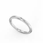 Load image into Gallery viewer, Lady's White Gold Domed Band