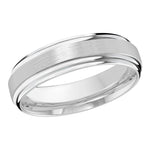 Load image into Gallery viewer, Men's 10K White Gold Flat Band with Satin Finish