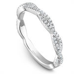 Load image into Gallery viewer, Lady's White Gold Prong Set Intertwined Diamonds Band
Diamond Shape: Round