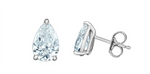 Load image into Gallery viewer, 14K White Gold Pear Lab Diamonds Stud Earrings
Total Diamonds: 2.16ct