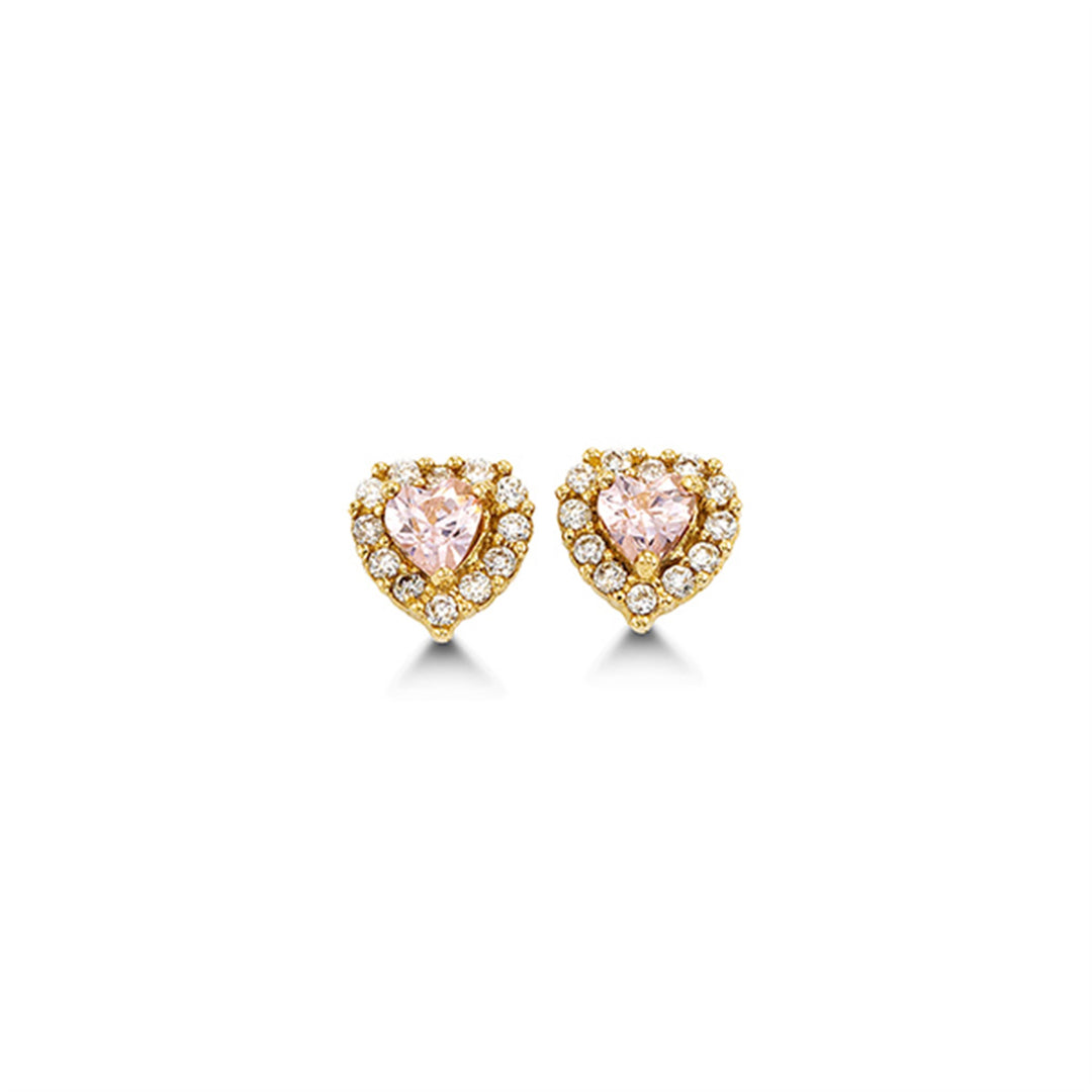 Kid's 14K Yellow Gold Heart Stud Earrings
Collection: Lovies
Dimensi