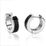 Load image into Gallery viewer, Steel Stainless Steel Huggie Earrings
Dimensions: 15mm x 5.3mm