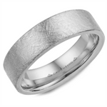 Load image into Gallery viewer, Men's Gold Flat Band with Diamond Brushed Finish