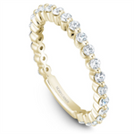 Load image into Gallery viewer, Lady's Yellow Gold Prong Set Diamonds Band
Diamond Shape: Round