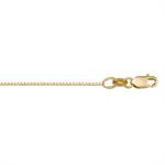 Load image into Gallery viewer, 10K Yellow Gold Solid Box Chain 
Length: 18"
Width: 0.7mm
Finish: P